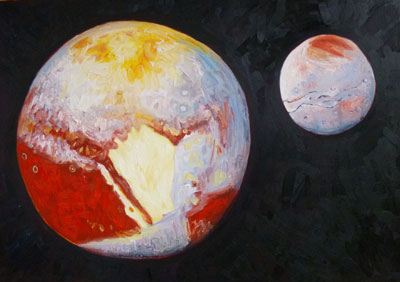 Pluto and Charon 2015